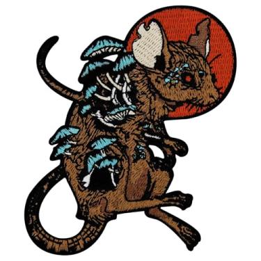 Imagem de ZEGINs Emblema bordado The Zombie Mouse Patch com aplique de ferro em costura