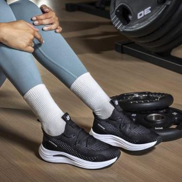 Imagem de Tênis Feminino Esportivo Macio Ortopédico Caminhada Treino Academia Co