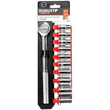 Imagem de Jogo Soquete Sextavado 1/2'' 11 Peças 8-22mm Gedore Robust
