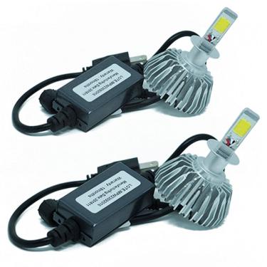 Imagem de Kit Par Lâmpada Super Led Automotiva H3 6000 Lumens 12V 24V 40W 6000K Importway