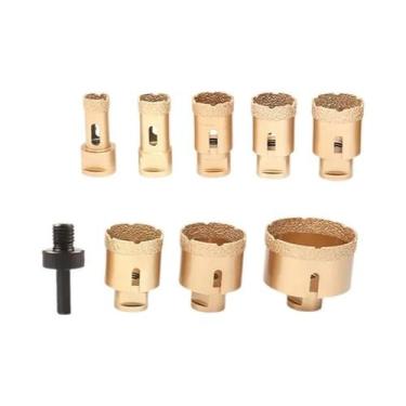 Imagem de Conjunto De Brocas De Diamante M14 Com 9 Peças Para Pedra, Granito, Vi