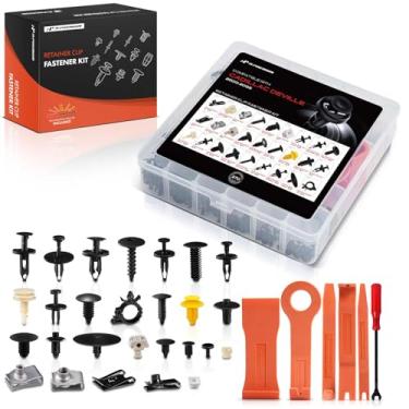 Imagem de A-Premium Kit de clipes de retenção de carro 270 peças (25 tipos) compatível com Cadillac DeVille 2000-2005 para-choque porta pára-choque pára-choque pára-choque conjunto de substituição de prendedor