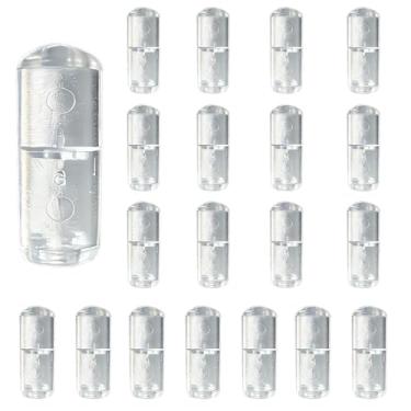Imagem de YingEnter 20 peças condensadores de linha separada, cilindro transparente, design antienrolamento, corda para cortina, adequada para todas as persianas horizontais em residências