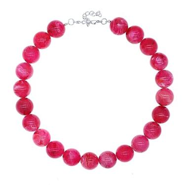 Imagem de CIOOU Colar gargantilha feminina com contas de pedra natural semipreciosa amazonita turquesa e pérola, Gema, Turquesa sintética