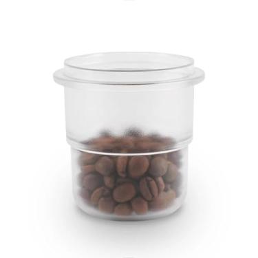 Imagem de watchget Copo dosador de café expresso de 58 mm compatível com filtros de plástico de 58 mm, acessórios para máquina de café, transparente