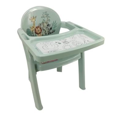 Imagem de POLTRONA CADEIRINHA DE BEBÊ INFANTIL PORTÁTIL COM BANDEJA PARA COLORIR PLASÚTIL (Safari)
