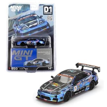 Imagem de Diecast Model Car Compatible with Mini GT 1:64 Nissan Silvia (S15) D-MAX #70 D-MAX Racing 2023 D1 Grand Prix Japan Exclusive Limited Edition MGT00855