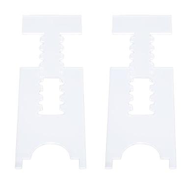 Imagem de POCREATION Espaçador de Parede de sofá de 2 Pacotes, Protetor de Parede de Rolha de Ajustável Em Acrílico Transparente para Segurança contra Incêndio, Sem Instalação de Ferramentas para (5 slots)