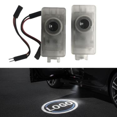 Imagem de LOUEI 2 peças de projetor de logotipo de boas-vindas de luz LED compatível com 2020-2022 330i M340i I3 I4 M3,2021-2024 série 2/4 2025 X1 X3 laser fantasma sombra cortesia Light (2020-2022 OU)