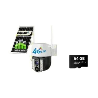 Imagem de Câmera Externa Solar 4K V380 pro 8MP Sem Fio Com Detecção Humana PIR À