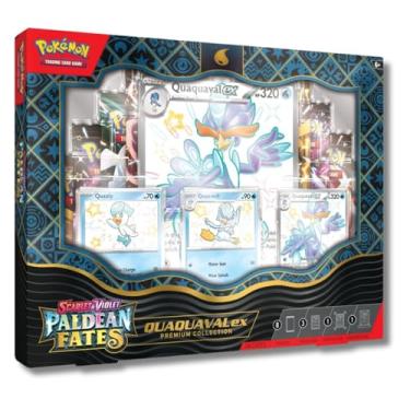 Imagem de POKEMON TCG: Scarlet and Violet: PALDEAN Fates: POKEMON EX Premium Collection - Shiny Quaxly