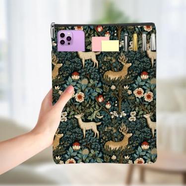 Imagem de Livros Clássicos Amantes Presentes Livro Manga Vintage Floresta Impermeável Livros Cove Book Pouch Protector com Bolso Frontal Presentes de Natal Aniversário para Mulheres Amigas Bookish Acessórios