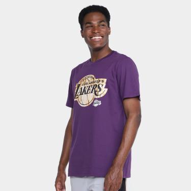Imagem de Camiseta NBA Los Angeles Lakers Wood Court Masculina-Masculino