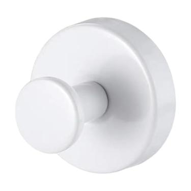 Imagem de KiBcsLic Gancho de chuveiro com ventosa potente, reutilizável e removível, ideal para pendurar casacos, casacos, chaves e janelas de vidro em banheiros portas, Branco