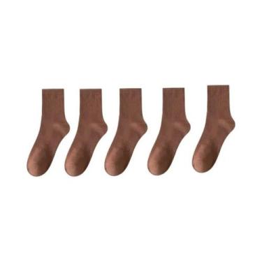 Imagem de Meias De Algodão Antiderrapantes De Cano Alto Para Homens, Conjunto De