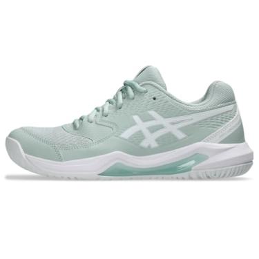 Imagem de ASICS Tênis feminino Gel-Dedicate 8, Pedra líquen/branco, 38