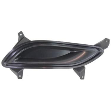 Imagem de DAT AUTO PARTS Substituição de encaixe de para-choque dianteiro direito do lado do passageiro para Hyundai Sonata 2011 2012 2013 exceto plástico texturizado preto híbrido HY1039110 865243S000