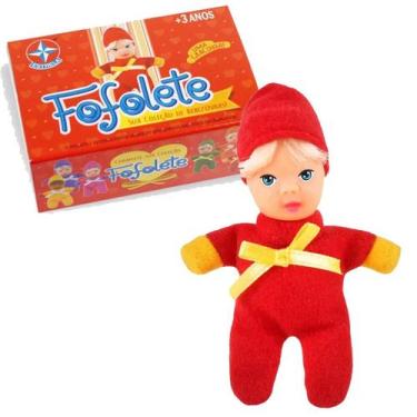Imagem de Fofolete Boneca Vermelha Colecionável Lançamento Estrela 9cm