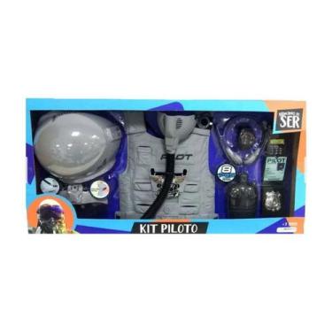 Imagem de Brincando De Ser Piloto Com Acessórios Tático Multikids