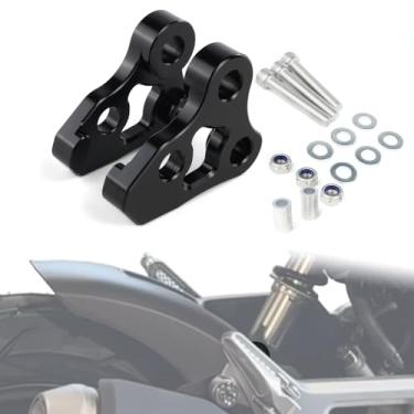 Imagem de REARACE Kit de elos de rebaixamento traseiro de 6 cm adequado para GROM MSX125 2014-2024 Suspensão de choque de motocicleta elo inferior