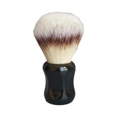 Imagem de Pincel De Barbear Masculino De Cerdas Sintéticas Macias Com Cabo De Re