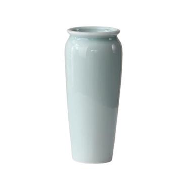 Imagem de Vasos de flores Vaso redondo moderno para flores secas, capim-dos-pampas, ideal para arranjos florais e centros de mesa decorativos Vaso de cerâmica