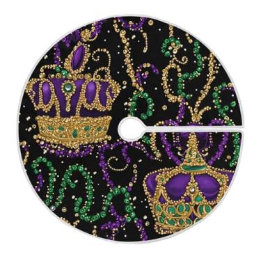 Imagem de ATTX Saia para árvore de carnaval de 118 cm – decoração festiva para festas de ano novo e carnaval #110