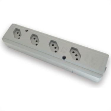 Imagem de Tomada Barra Interneed Pro45Â Quadrupla 10/20A 2 Polos +Terra Cinza 07