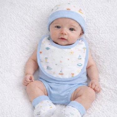 Imagem de Kit Presente Bebê Menino 5 Peças 00-06 Meses Pimpolho 9500, 0 A 6MESES