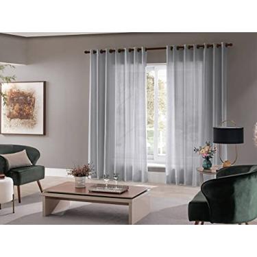 Imagem de Cortina Sala Quarto Escritório Roma 300x250 Admirare Cor:Cinza