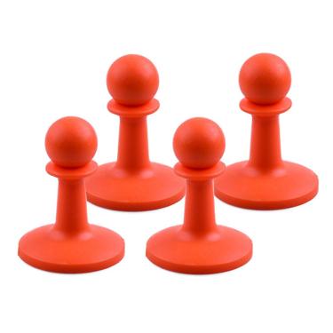 Imagem de 4 peças Capa de Proteção TPR Chapéu Suporte Barraca Acampamento Vara Anti-trovão Evita Eletricidade Estática Isolação Antiestática Instalação Fácil Portátil