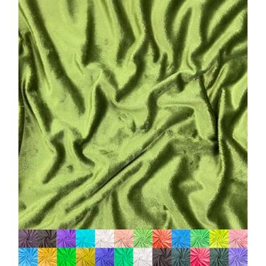 Imagem de Barcelonetta | Tecido Minky | Pelúcia, Super Macio, Cuddle | Vison Sólido | da The Yard | 152 cm de Largura | Cobertor de Bebê, Capa de Trocador, Travesseiro, Cachecol, Gorro (Azeitona, 1,5 m)