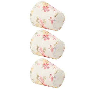 Imagem de AYNEFY Abajur Com Padrão Floral Brilhante, Tecido, Design Elegante, Luz Quente Calmante, Clipe para Lâmpadas E14, Ideal para Quarto ou Estudo