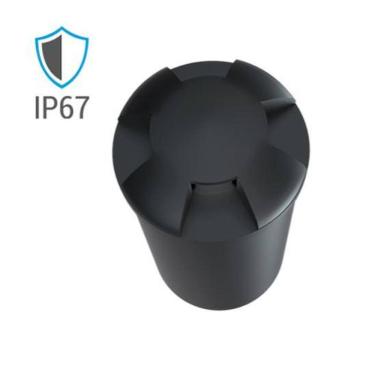 Imagem de Mini Balizador Embutido 1W 6500K Bivolt Preto - Luminatti