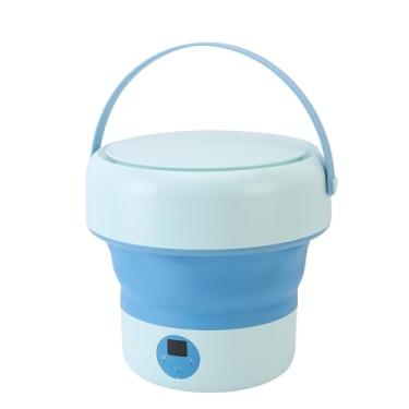 Imagem de AUNMAS Mini Máquina de Lavar Louça Portátil, 5l Dobrável Bancada Turbo Máquina de Lavar Louça Compacta Vegetal para Cozinha Dormitório Apartamento Rv (Azul)