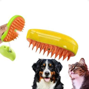 Imagem de Super Escova Premium Vapor Autolimpante Gatos Caes 3/1 Luxo - Sweet Ho