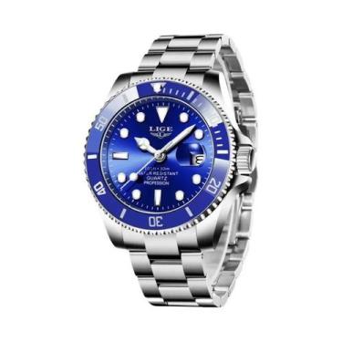 Imagem de Relógio De Mergulho Luxuoso Masculino LIGE 3ATM À Prova d'Água, Relógi