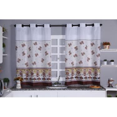 Imagem de Cortina De Cozinha em Oxford - 2,40x1,30 - Feffo Cortinas
