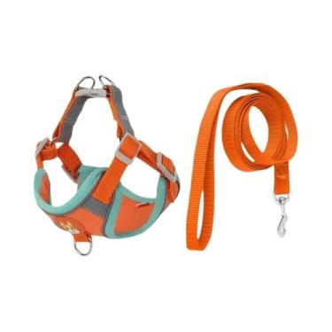 Imagem de Colete Peitoral Refletivo De Camurça Para Cães E Gatos Pequenos Com Gu