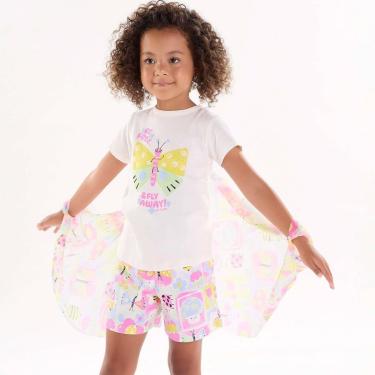 Imagem de Pijama Curto Infantil Menina em Suedine Borboleta Up Baby-Feminino