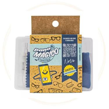 Imagem de Pano Mágico Lentes Limpa Óculos Lentes Telas com Película Lavável Não 