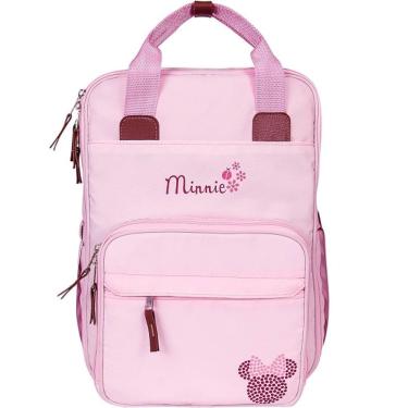 Imagem de Mochila Maternidade Premium com Trocador Disney Minnie Rosa Babygo