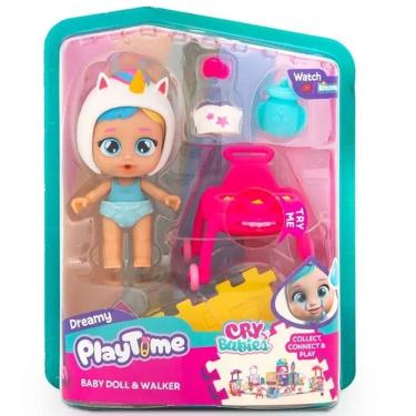 Imagem de Boneca CRY Babies Playtime com Carrinho Multikids BR2463