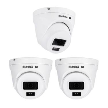Imagem de Kit 3 Câmeras IP 2 Megapixels Full HD 30m PoE VIPC 1230 D G2 Intelbras