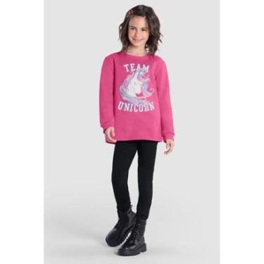 Imagem de Conjunto infantil menina de unicórnio com glitter Brandili-Feminino