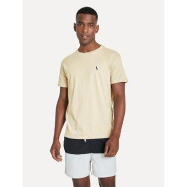Imagem de Camiseta Reserva Masculina Slim Jeans Patch Areia-Masculino
