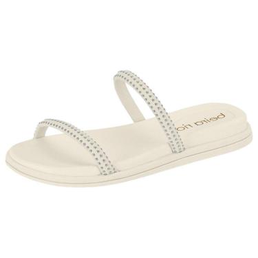 Imagem de Chinelo Flatform Tira Dupla Branco Off Niquel Beira Rio 8488.105-Feminino
