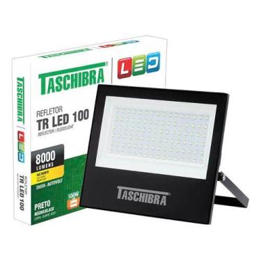 Imagem de Refletor Holofote Led 100w 3000k Luz Quente Taschibra Bivolt