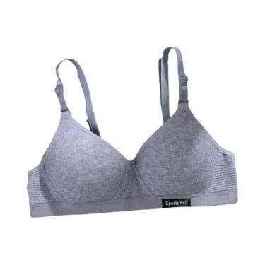 Imagem de Sutiã V-Bra Sem Fio De Algodão Para Mulheres, Copa AB, Confortável, Co
