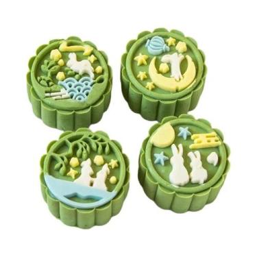 Imagem de Conjunto De 4 Moldes De Bolo Em Formato De Coelhinho Para Páscoa, DIY,